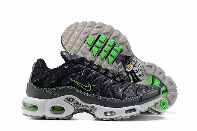 Nike Air Max Plus Tn Men's Running Shoes Grey Green-74